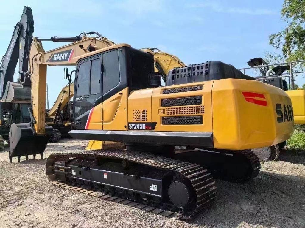 2024 Sany SY245H PRO crawler excavator, rear three-quarter view