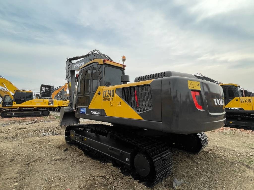 2026 Volvo EC240 crawler excavator, rear three-quarter view