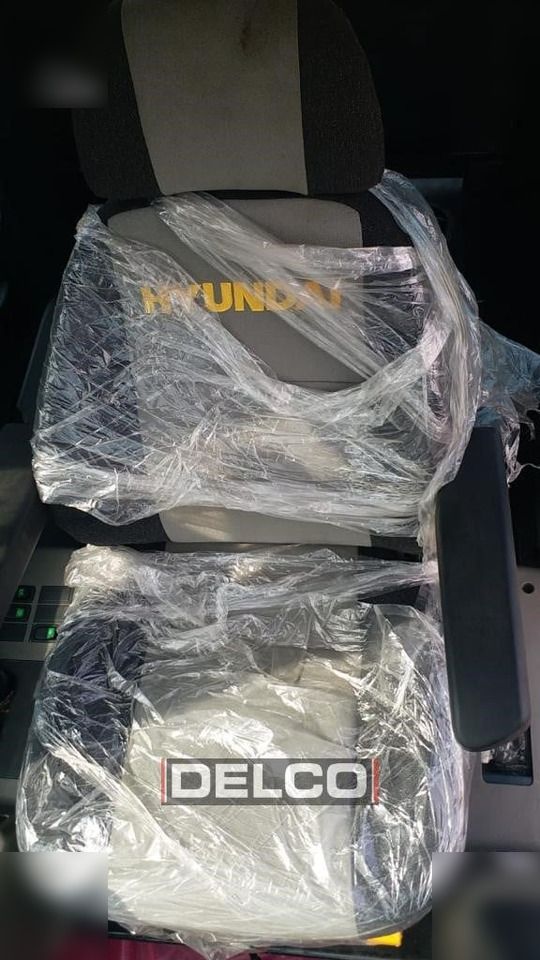 2026 Hyundai R210 Crawler Excavator operator seat interior view