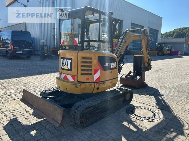 2020 Caterpillar 302.7D mini excavator, rear three-quarter view 2020 Caterpillar 302.7D mini excavator, rear three-quarter view