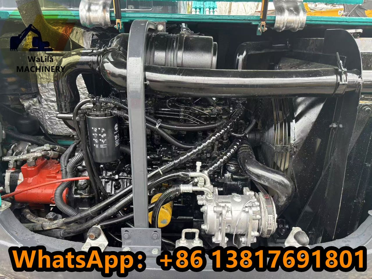 2023 Sunward SWE70 mini excavator engine compartment view 2023 Sunward SWE70 mini excavator engine compartment view