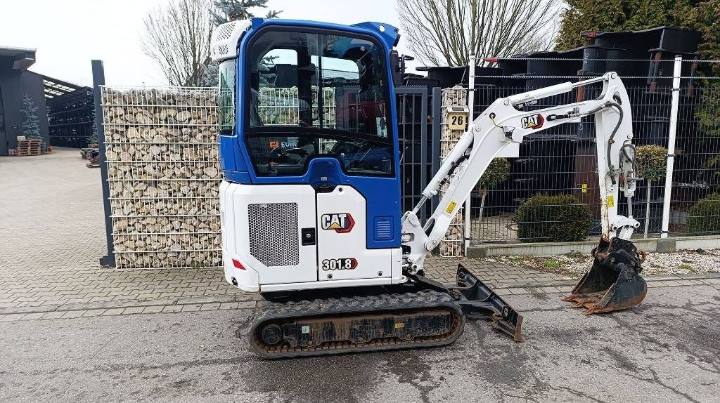 2022 Caterpillar 301.8 mini excavator side view