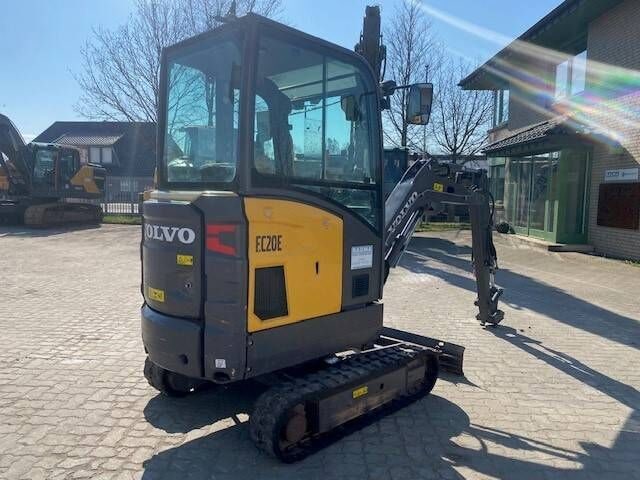 2021 Volvo EC20E mini excavator, rear three-quarter view 2021 Volvo EC20E mini excavator, rear three-quarter view