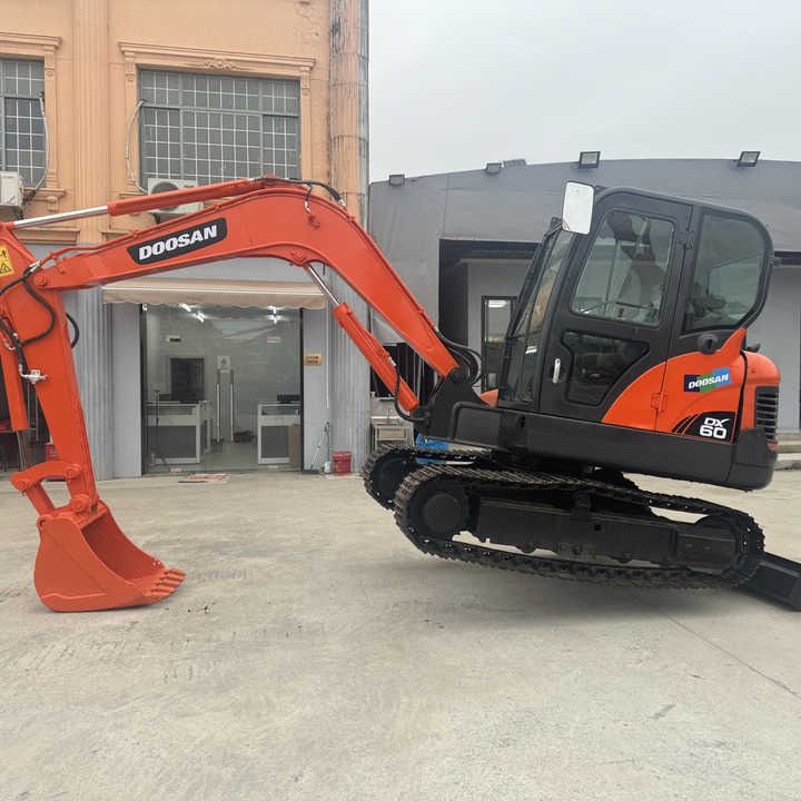 2018 Doosan DX60 crawler excavator, side view