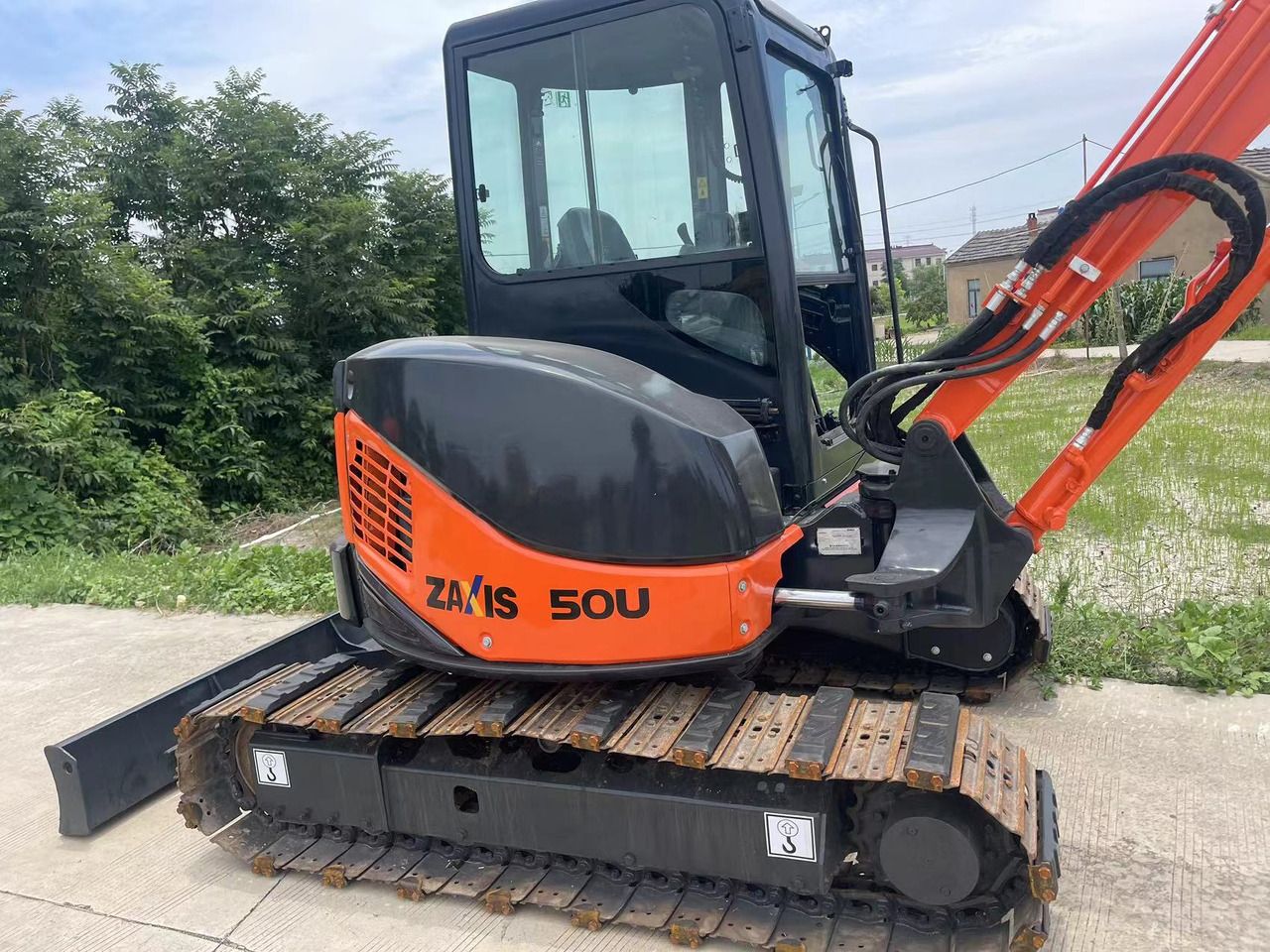 2020 Hitachi ZAXIS 50U mini excavator, side view 2020 Hitachi ZAXIS 50U mini excavator, side view