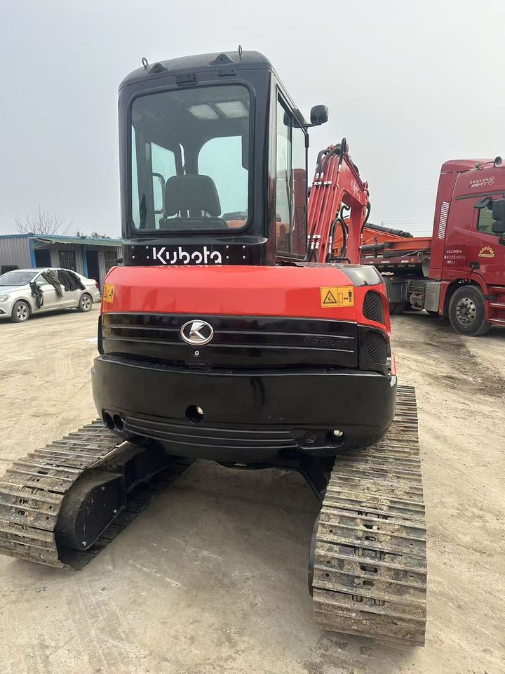 Kubota U55-4 crawler excavator, front view Kubota U55-4 crawler excavator, front view