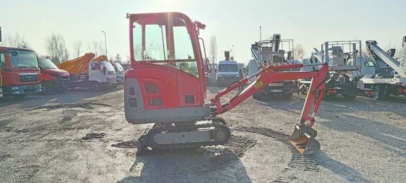 2017 Volvo EC15D mini excavator, side view