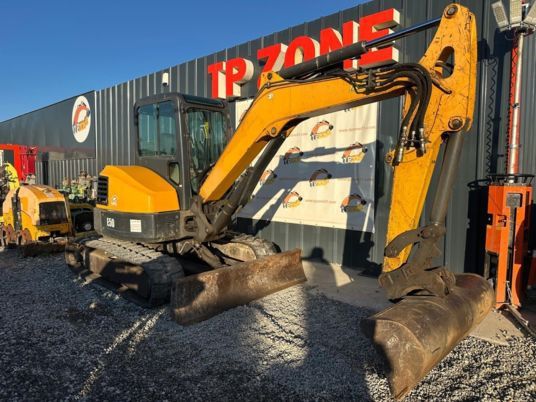 2016 Bobcat E50 mini excavator, side view