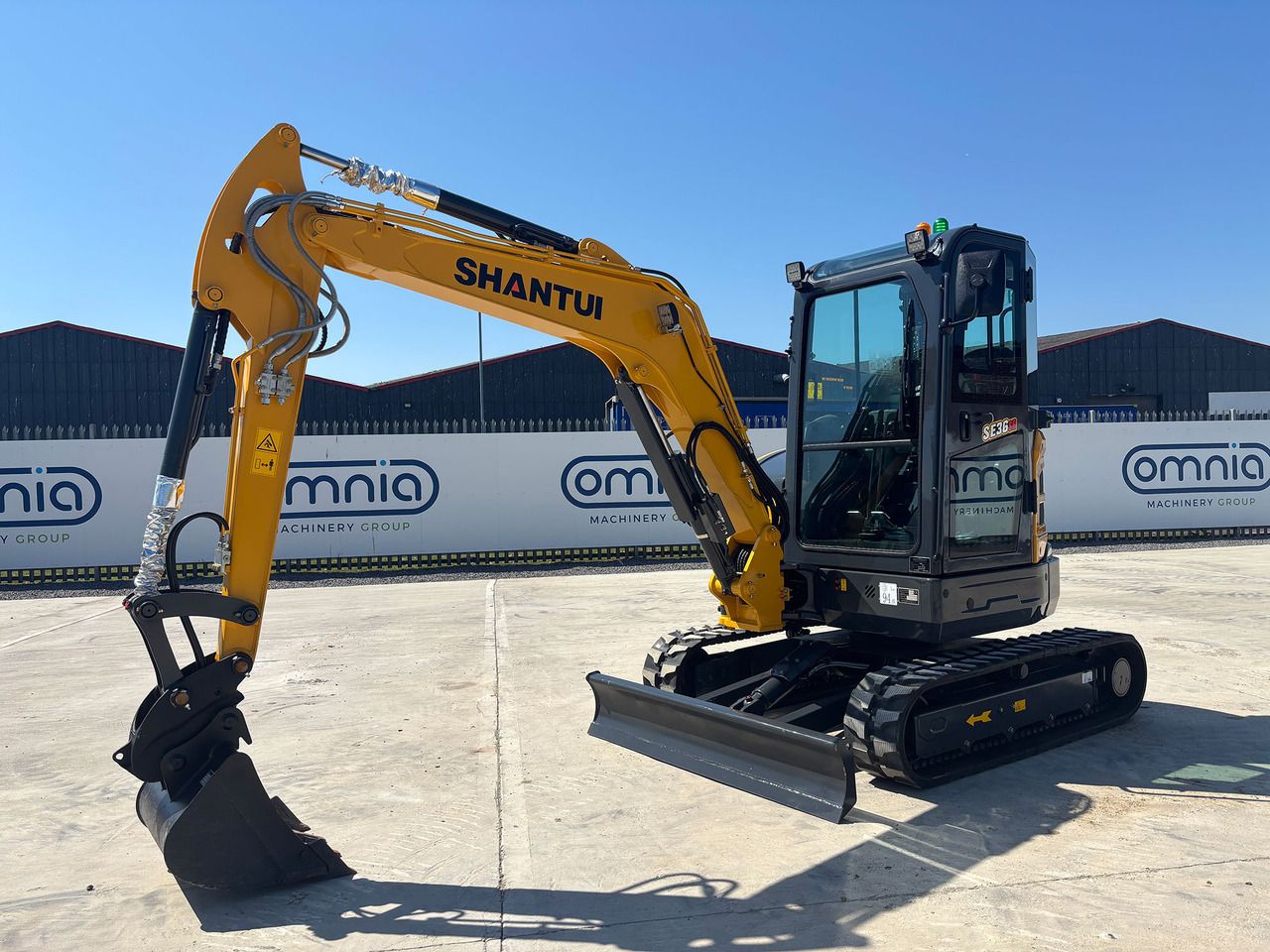 2026 Shantui SE36SR mini excavator, side profile view