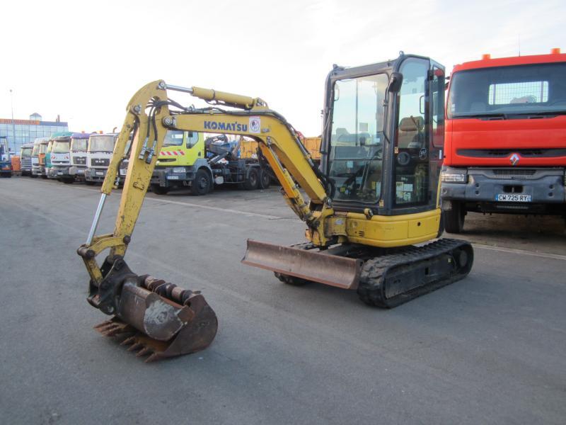 2013 Komatsu PC26MR-3 mini excavator, side view