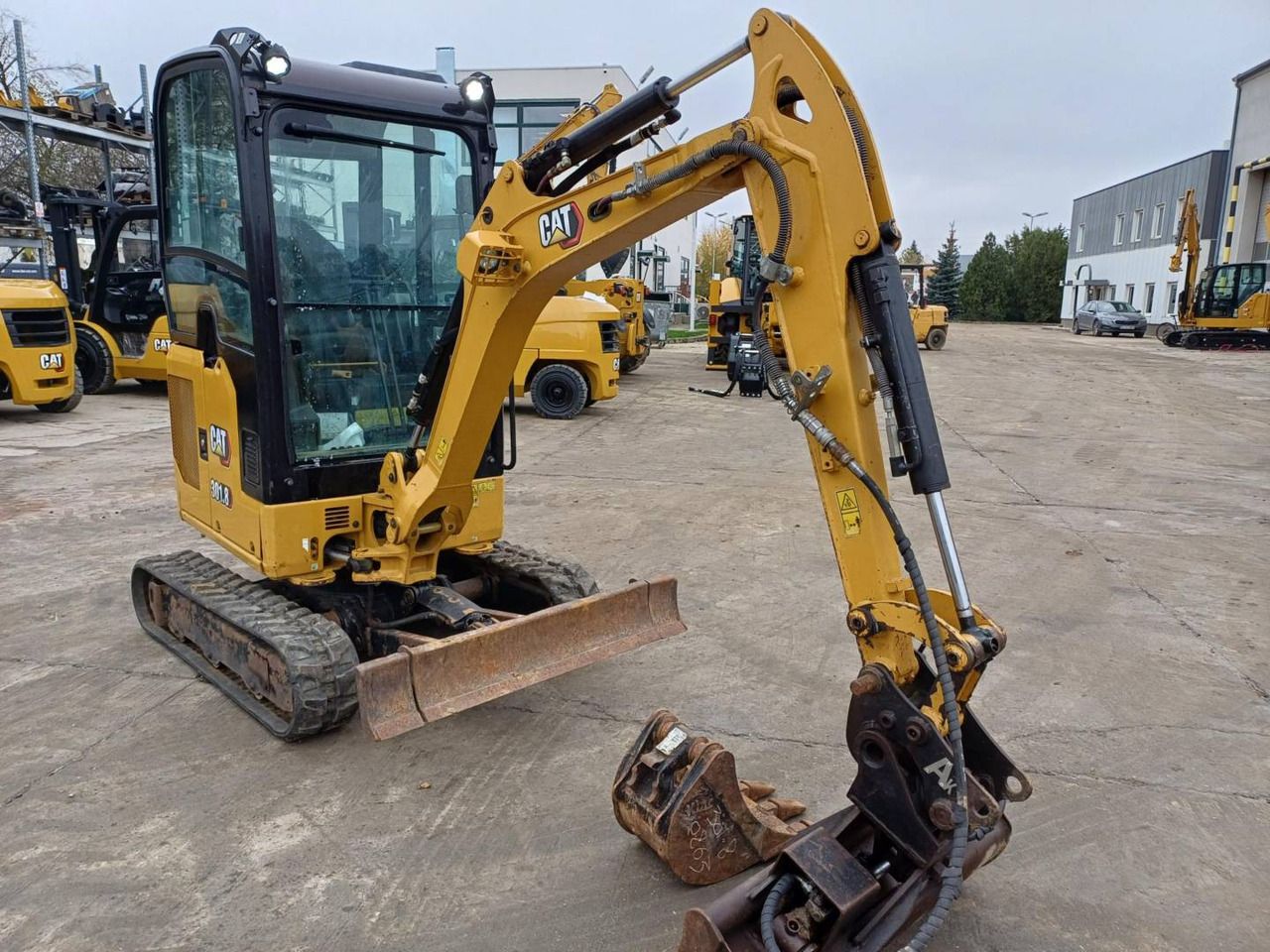 2019 Caterpillar 301.8-05 crawler excavator, front three-quarter view 2019 Caterpillar 301.8-05 crawler excavator, front three-quarter view