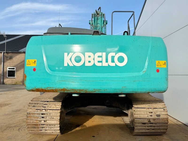 2015 Kobelco SK350LC-9 crawler excavator, rear view
