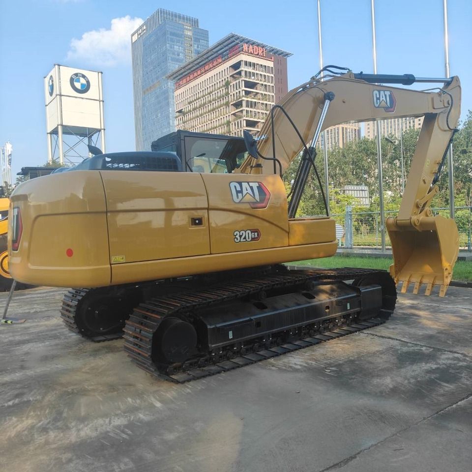 2025 Caterpillar 320GX crawler excavator, rear three-quarter view 2025 Caterpillar 320GX crawler excavator, rear three-quarter view