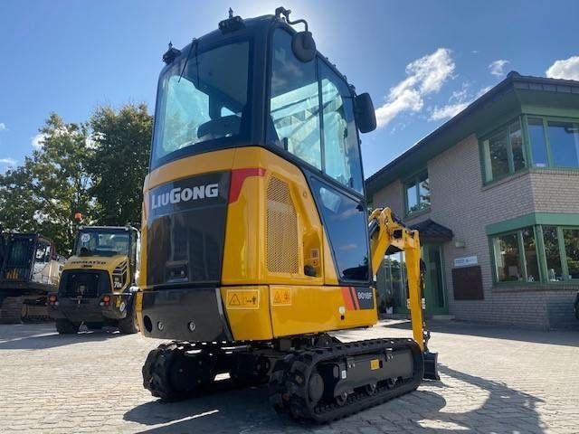 2025 LiuGong 9018 F mini excavator, rear three-quarter view 2025 LiuGong 9018 F mini excavator, rear three-quarter view