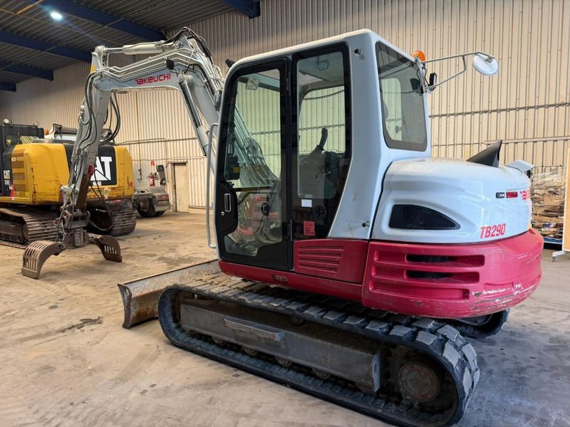 2017 Takeuchi TB290 mini excavator, rear three-quarter view 2017 Takeuchi TB290 mini excavator, rear three-quarter view