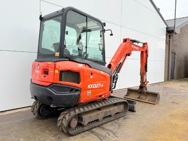 2019 Kubota KX027-4 mini excavator, rear three-quarter view 2019 Kubota KX027-4 mini excavator, rear three-quarter view