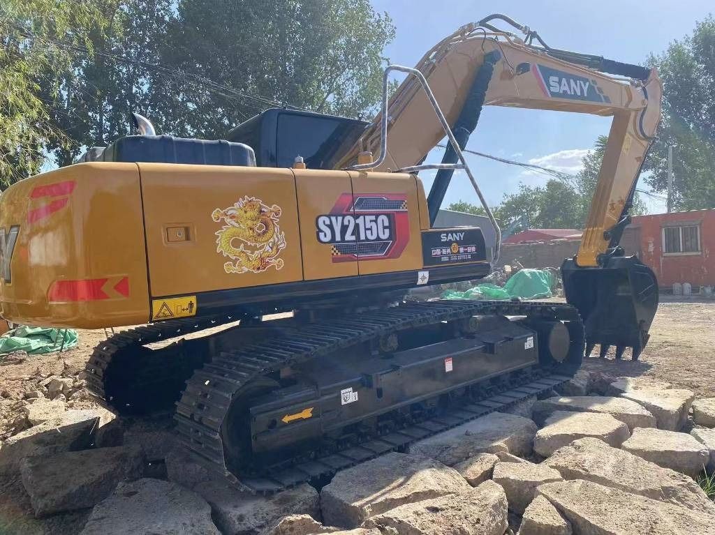 2024 Sany SY215C crawler excavator, rear three-quarter view