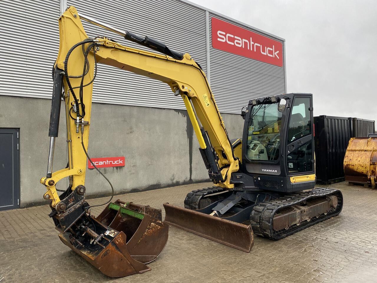 2017 Yanmar VIO80-1A mini excavator side view