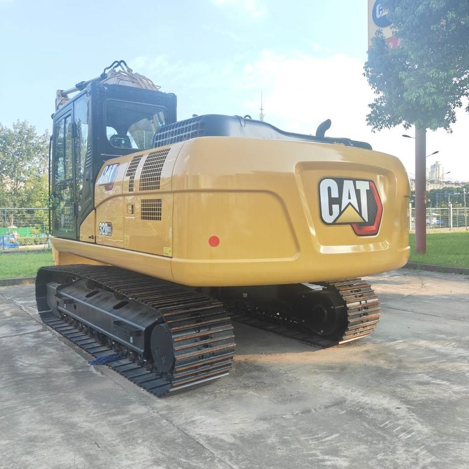 2025 Caterpillar 320GX crawler excavator rear three-quarter view 2025 Caterpillar 320GX crawler excavator rear three-quarter view
