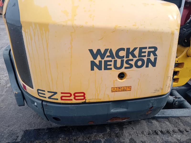 2016 Wacker Neuson EZ28 mini excavator rear view