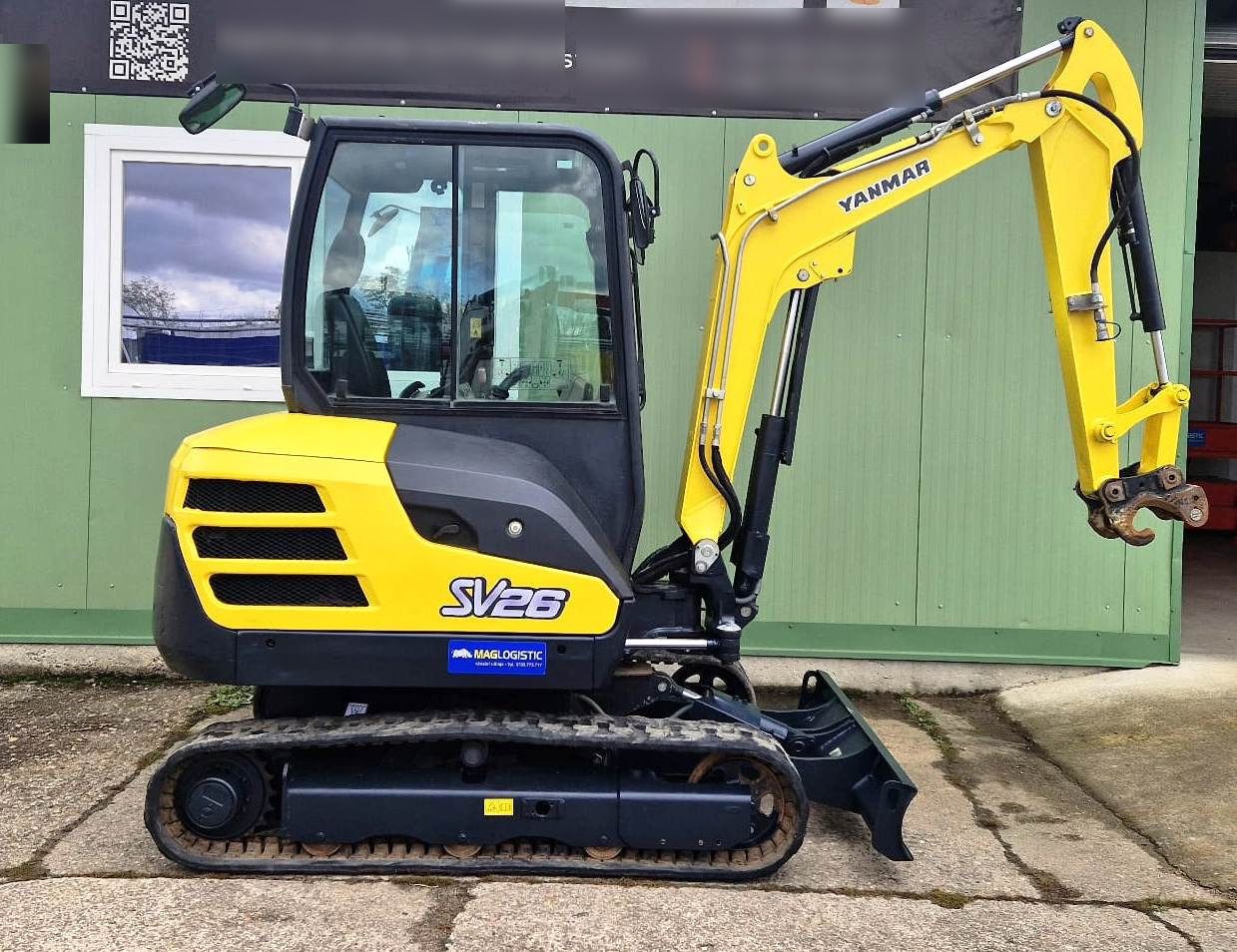2016 Yanmar SV26 mini excavator, side view 2016 Yanmar SV26 mini excavator, side view