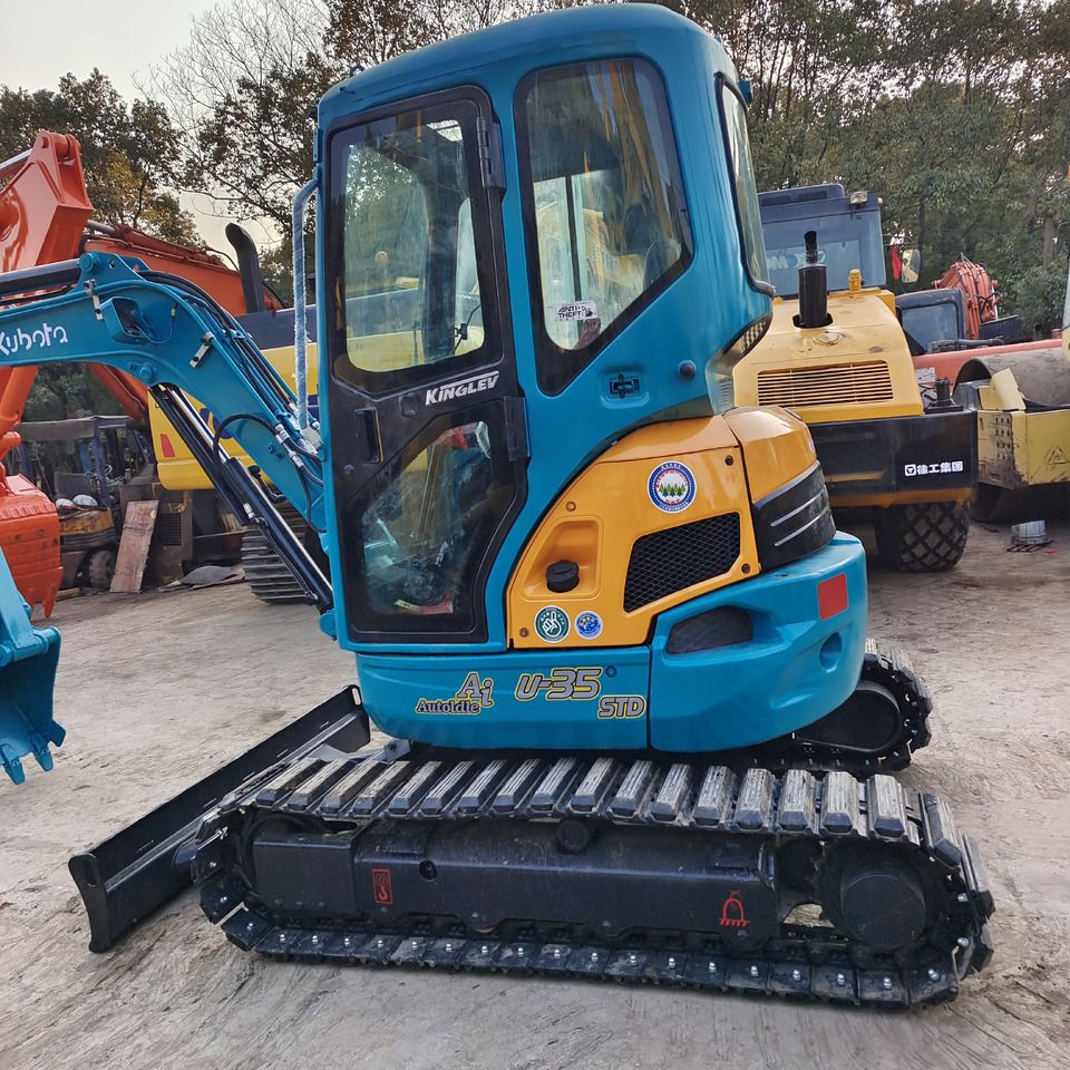 2023 Kubota U-35 mini excavator, side profile view