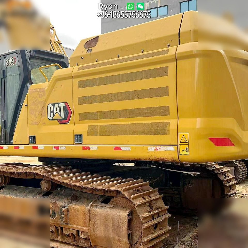 2020 Caterpillar 349 crawler excavator side view 2020 Caterpillar 349 crawler excavator side view