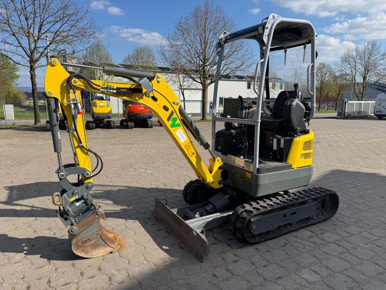 2022 Wacker Neuson EZ17E mini excavator, side view 2022 Wacker Neuson EZ17E mini excavator, side view