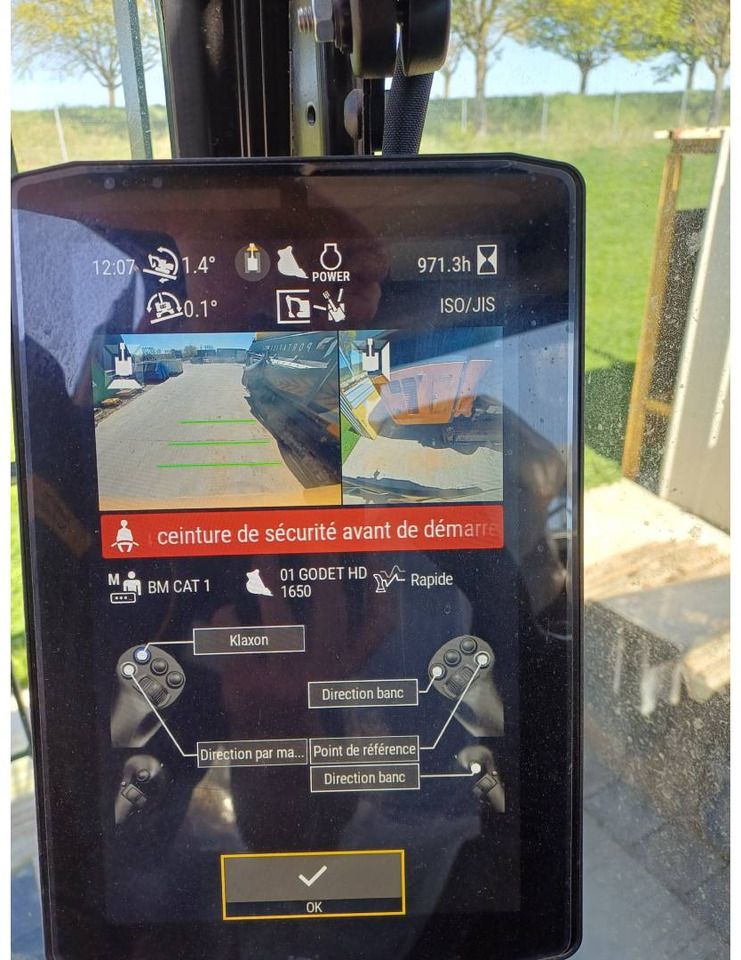 2023 Caterpillar 330 Crawler Excavator interior monitor view 2023 Caterpillar 330 Crawler Excavator interior monitor view