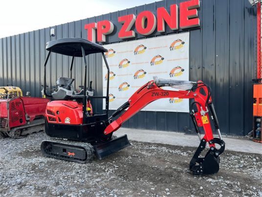 Newrick ZW-320 mini excavator, side view