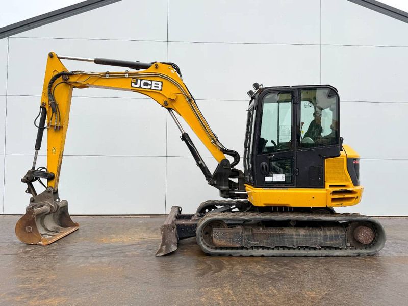 2019 JCB 86C-1 mini excavator, side view