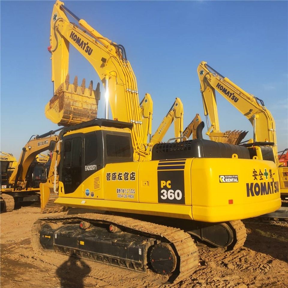 2023 Komatsu PC360-7 crawler excavator, rear three-quarter view