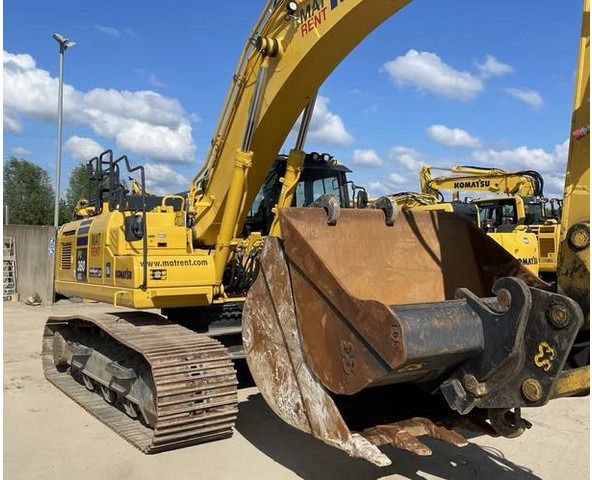 2023 Komatsu PC360LCI-11E0 crawler excavator, front three-quarter view