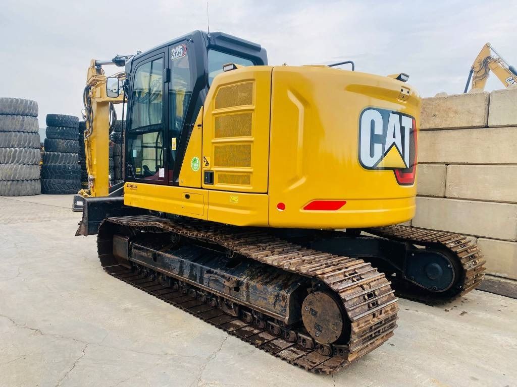2023 Caterpillar 325 crawler excavator, rear three-quarter view 2023 Caterpillar 325 crawler excavator, rear three-quarter view