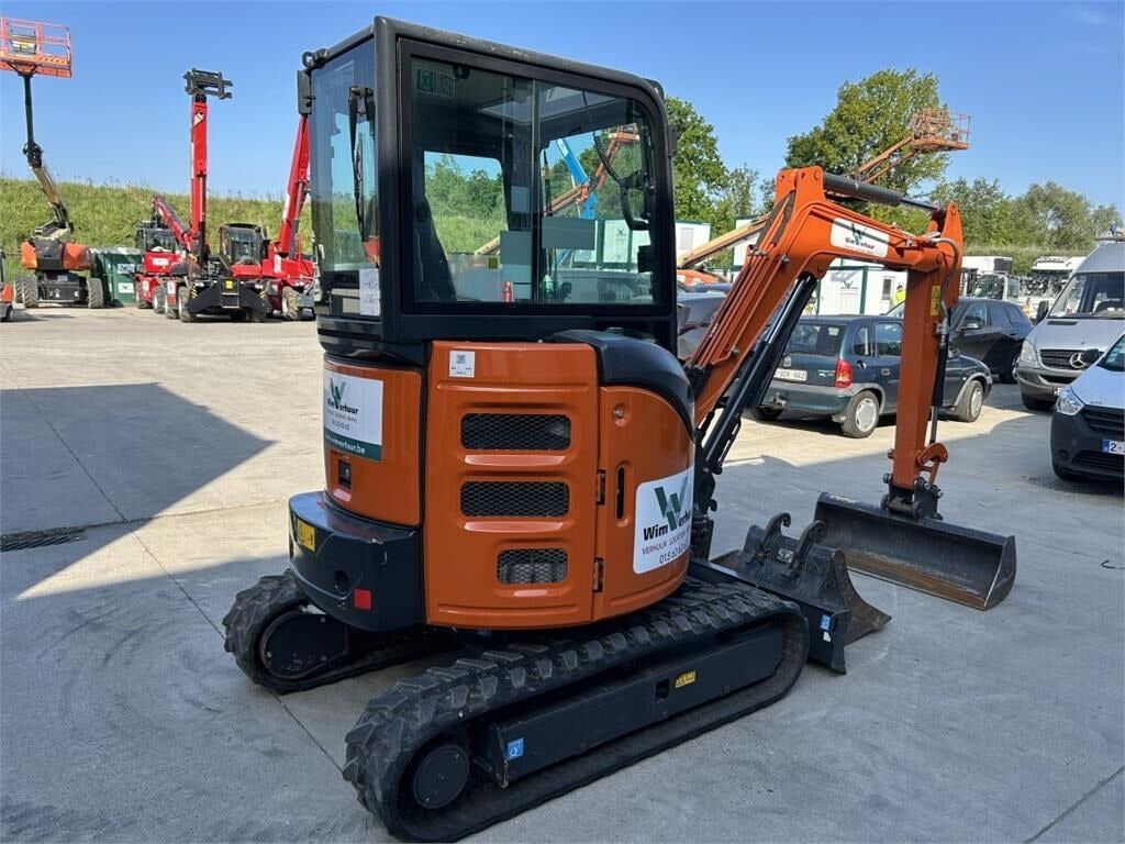 2024 Hitachi ZX26U-6 mini excavator, rear three-quarter view 2024 Hitachi ZX26U-6 mini excavator, rear three-quarter view