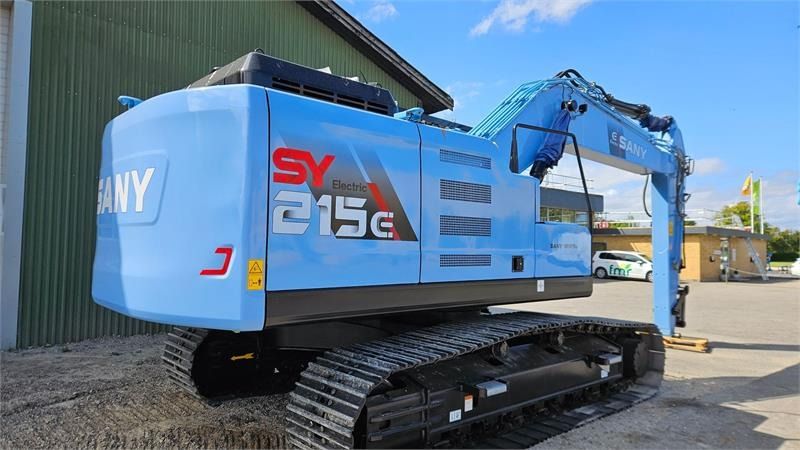 2025 Sany SY215E crawler excavator, rear three-quarter view
