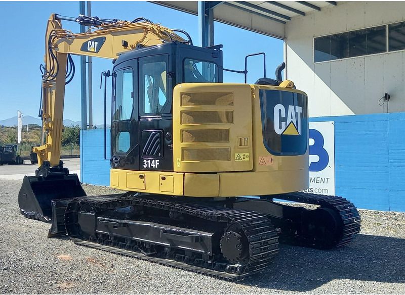 2015 Caterpillar 314F crawler excavator, rear three-quarter view 2015 Caterpillar 314F crawler excavator, rear three-quarter view
