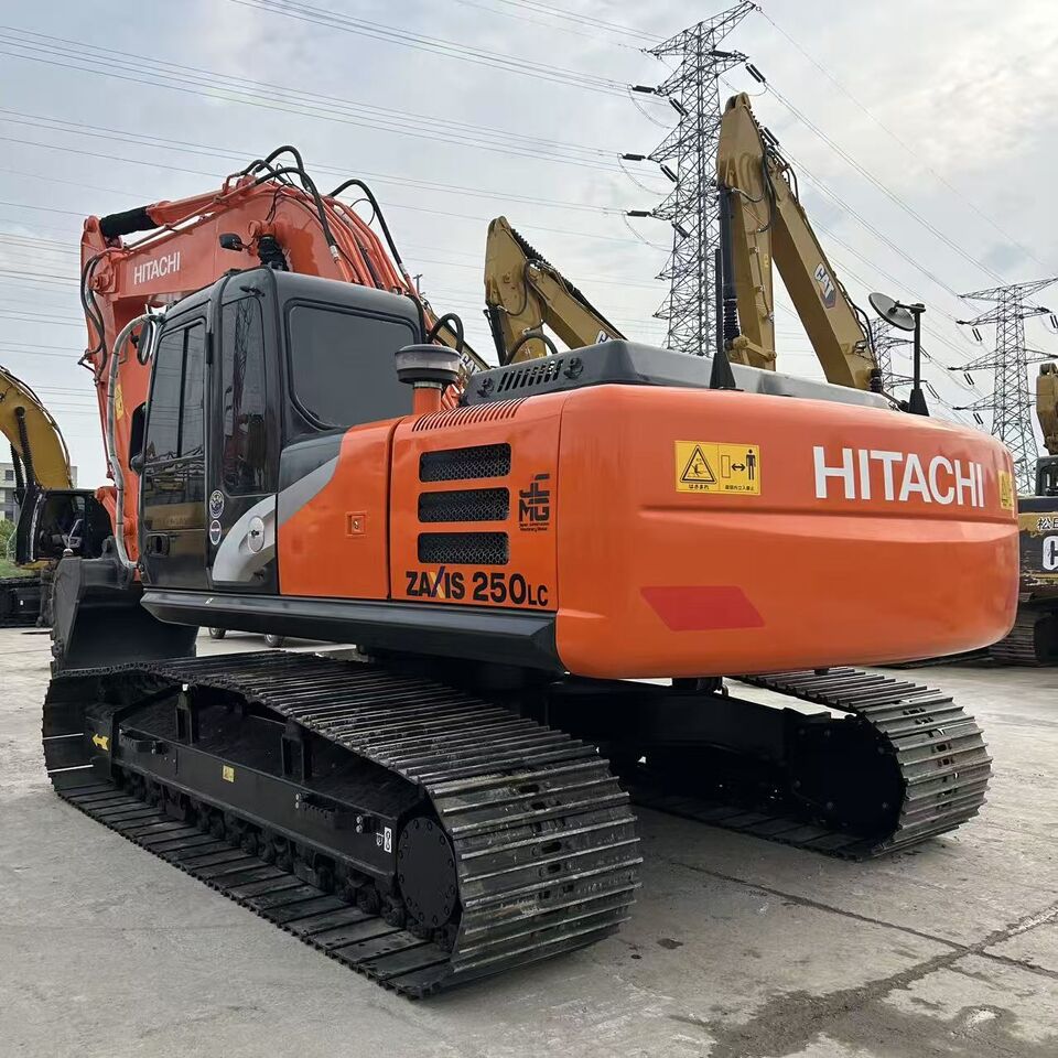 2023 Hitachi Zaxis 250LC crawler excavator, rear three-quarter view 2023 Hitachi Zaxis 250LC crawler excavator, rear three-quarter view