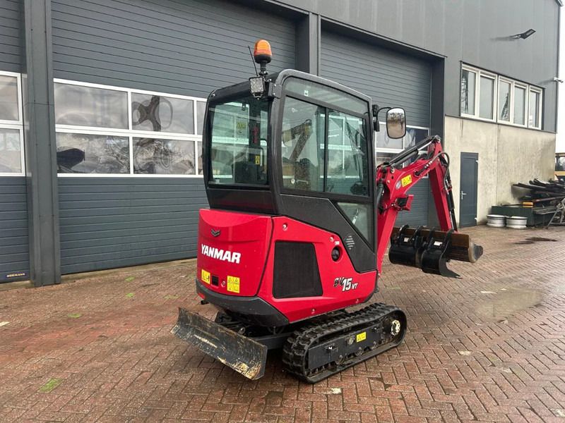 2022 Yanmar SV15VT mini excavator, rear three-quarter view