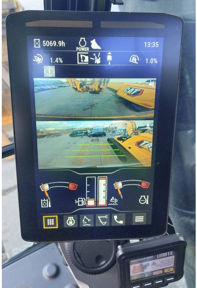 2021 Caterpillar 352 crawler excavator interior monitor view