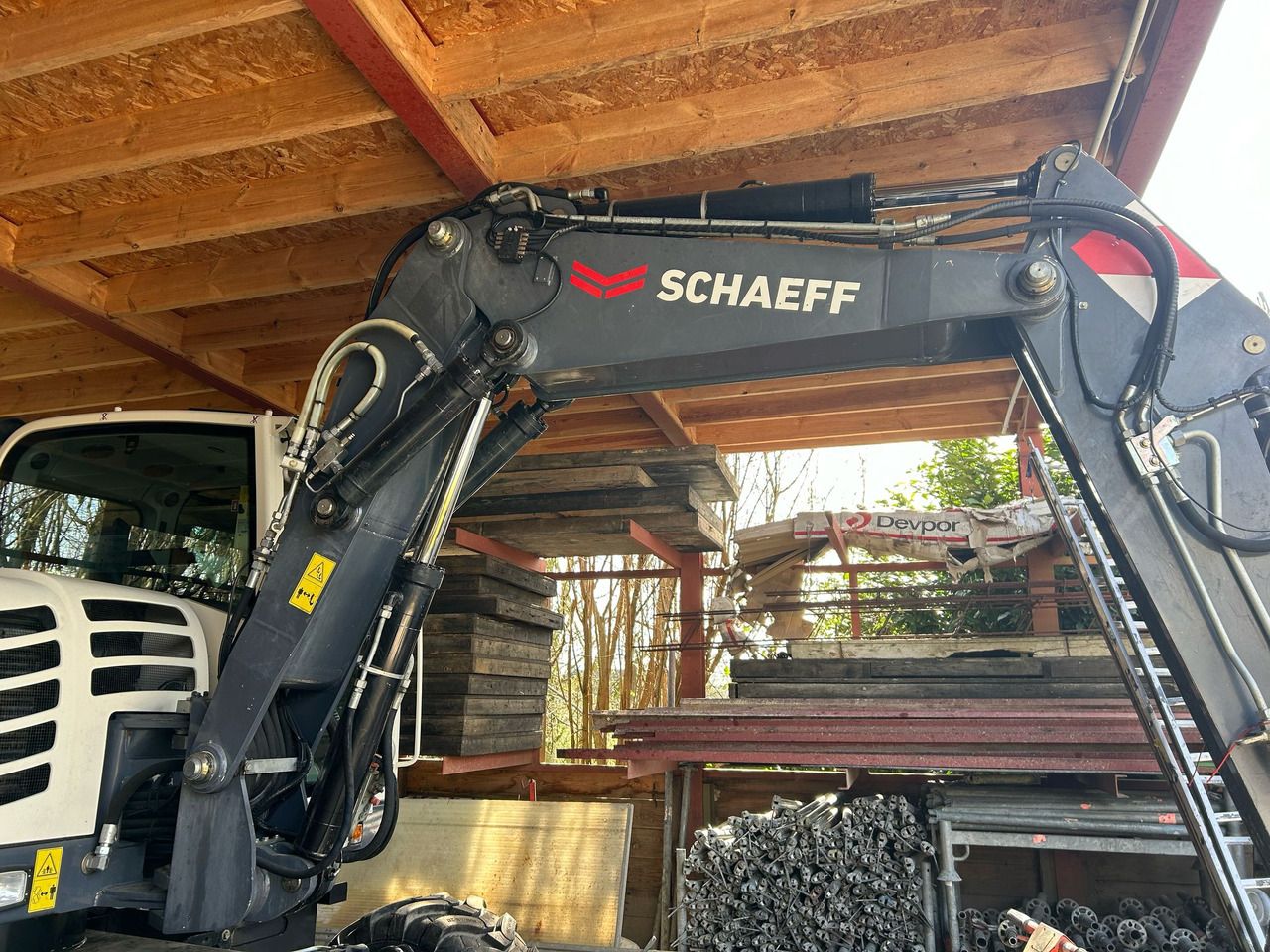 2017 Schaeff TW95 wheel excavator boom and cab view 2017 Schaeff TW95 wheel excavator boom and cab view