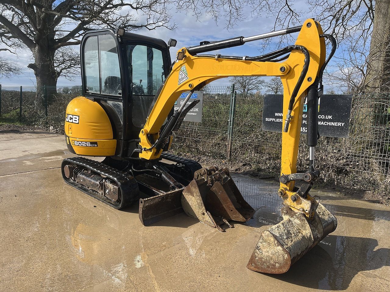 2021 JCB 8026 CTS mini excavator, side view 2021 JCB 8026 CTS mini excavator, side view