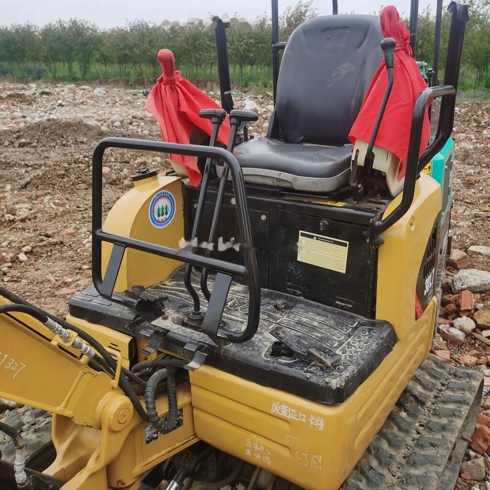 Caterpillar 301.7 mini excavator operator station view Caterpillar 301.7 mini excavator operator station view