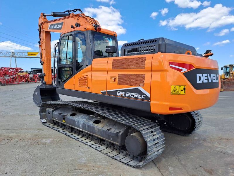 2025 Doosan DX225LC-7 crawler excavator, rear three-quarter view 2025 Doosan DX225LC-7 crawler excavator, rear three-quarter view