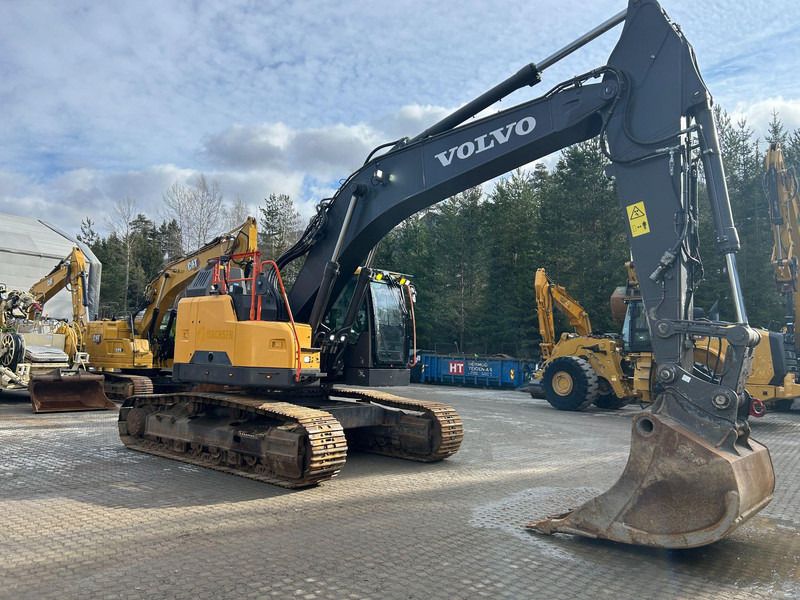2019 Volvo ECR355EL crawler excavator, side view