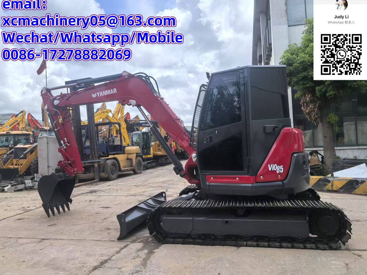 2023 Yanmar ViO85 mini excavator, side profile view 2023 Yanmar ViO85 mini excavator, side profile view