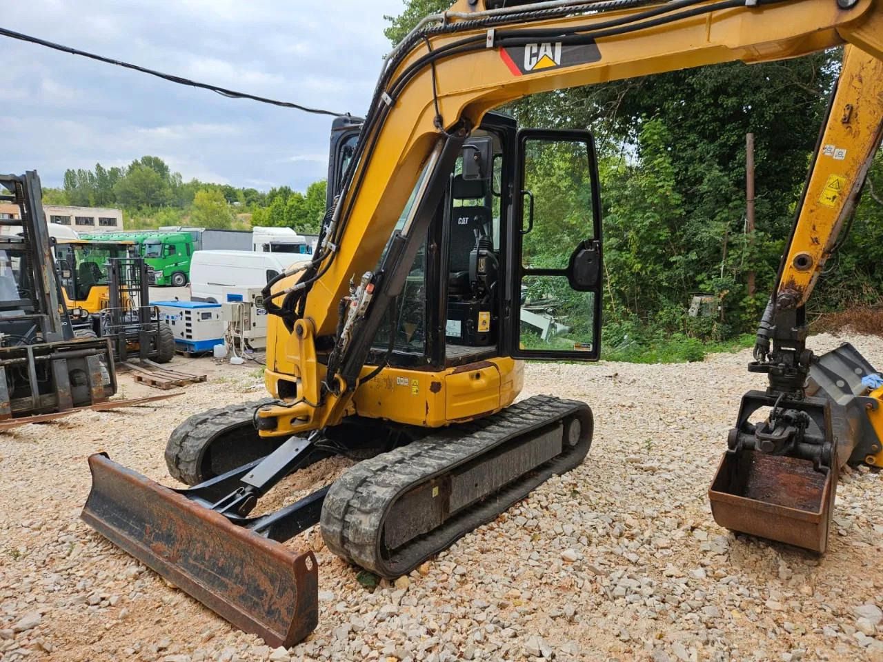 2018 Caterpillar 305.5E2 mini excavator, side view