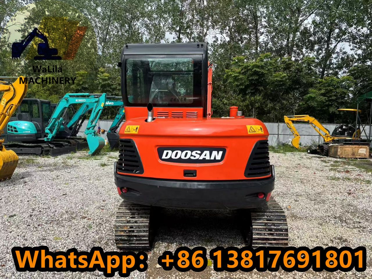 2024 Doosan DX60-9C mini excavator, rear view 2024 Doosan DX60-9C mini excavator, rear view