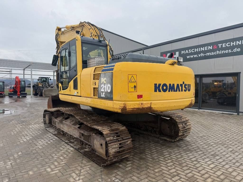 2013 Komatsu PC210LC-8 crawler excavator, rear three-quarter view
