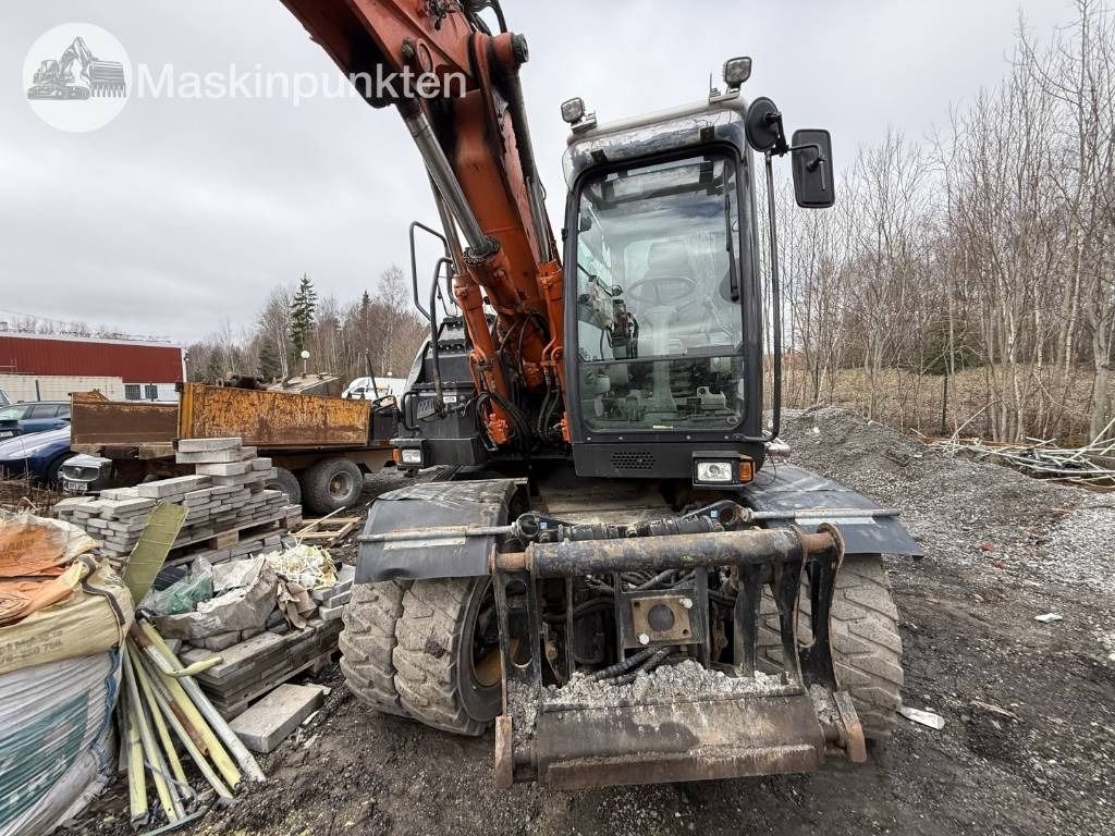 2014 Hitachi ZX140W-5 wheel excavator, front view